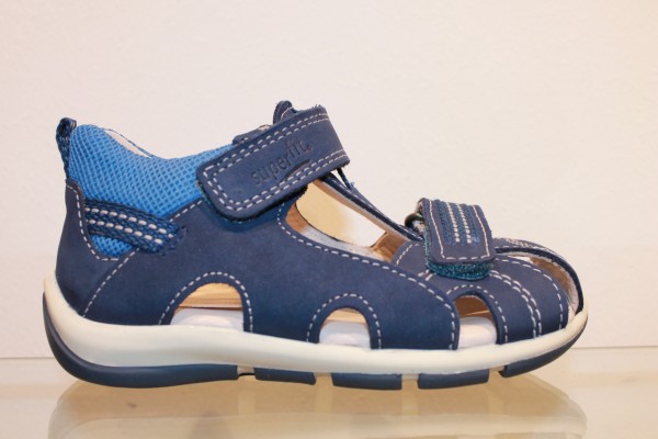 Superfit baby sandal 4-00140-87 nubuk/textil blå
