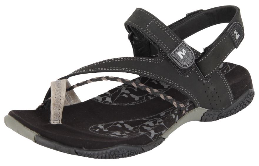 gammelklog Elskede beholder Merrell Siena J36420 sort sandal