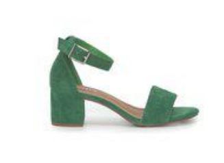 Elektrisk Uventet dramatiker Duffy 97-18551 grøn sandal med hæl